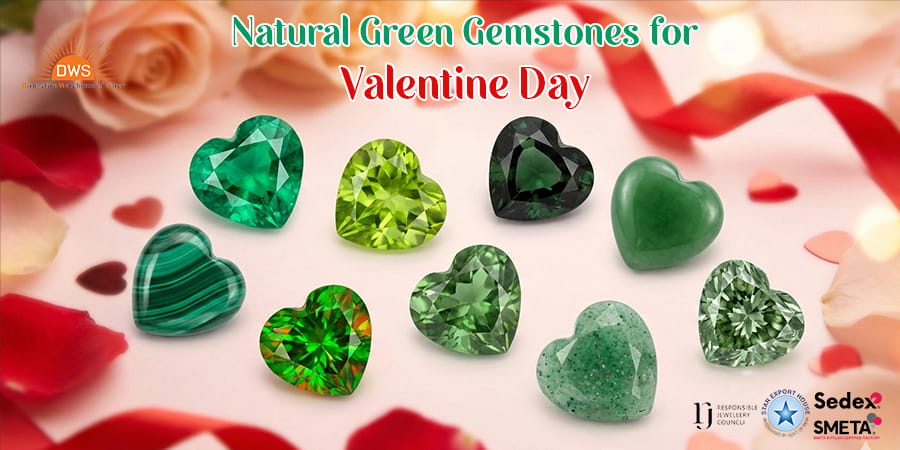 Natural Green Gemstones for Valentine's Day